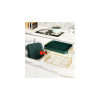 Kitchen Drain Tray; Bowl Cup Dish Drying Rack ; Tea Plate Drainboard Kitchen Sink Tray; Bathroom Draining Board Bowl Cup Dish Drying Rack Green;  Doub