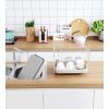 Kitchen Drain Tray,Bowl Cup Dish Drying Rack ,Tea Plate Drainboard Kitchen Sink Tray,Bathroom Draining Board Bowl Cup Dish Drying Rack Rose gold, Doub