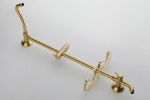 10-IN Brass Rain Showerhead, Hand Shower, Slide Bar, and Soap Dish