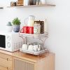 Kitchen Drain Tray,Bowl Cup Dish Drying Rack ,Tea Plate Drainboard Kitchen Sink Tray,Bathroom Draining Board Bowl Cup Dish Drying Rack Rose gold, Doub