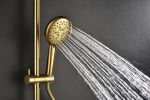 10-IN Brass Rain Showerhead, Hand Shower, Slide Bar, and Soap Dish